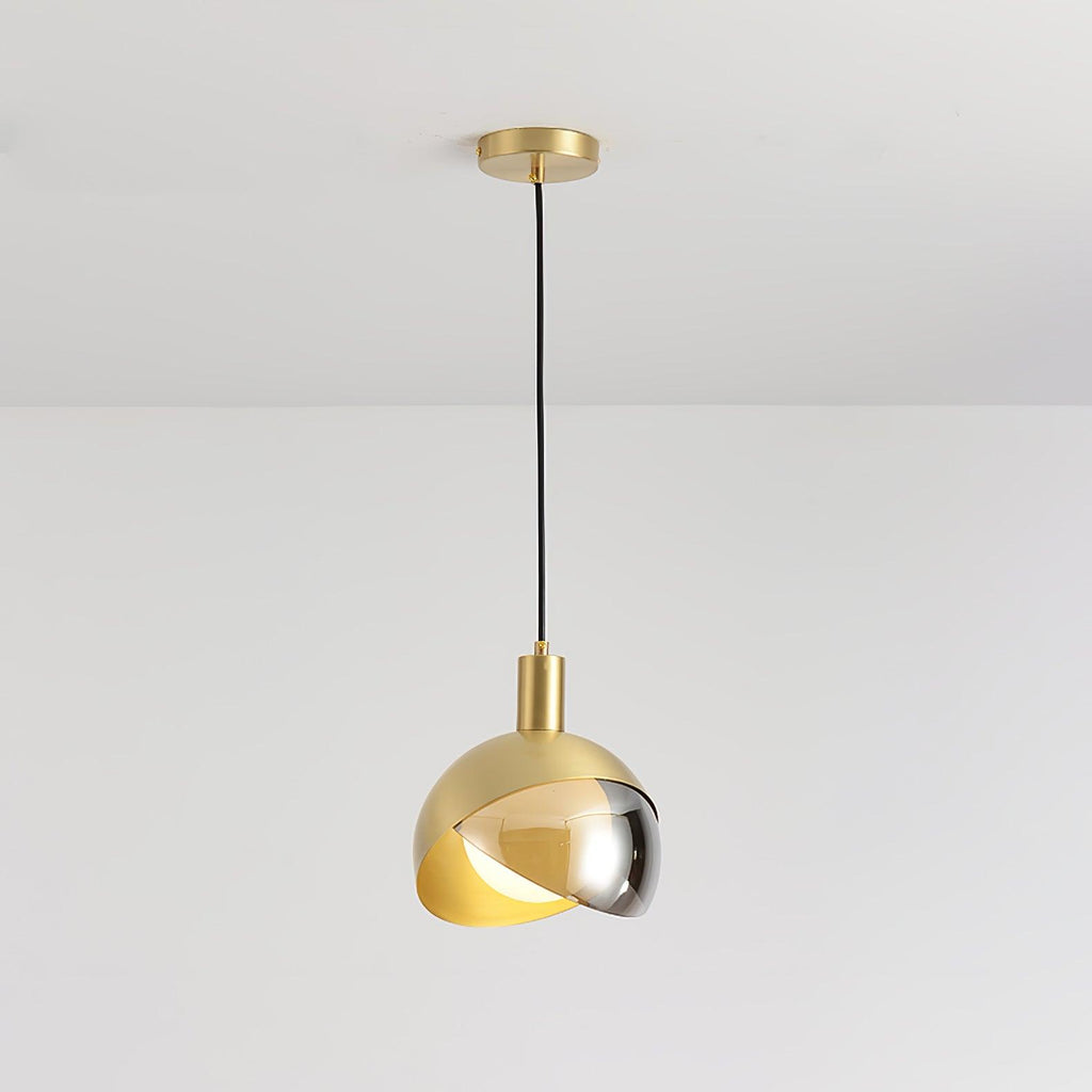Astraeon Modern Pendant Light In Metal And Glass Finish