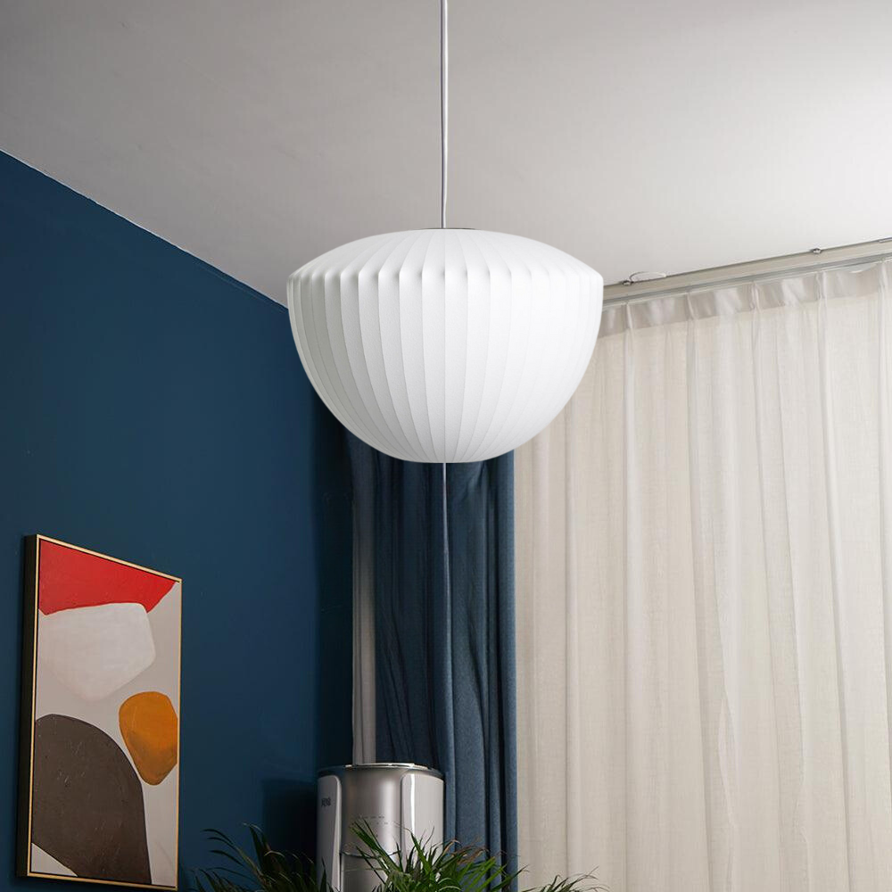 Sylara Modern Wood and Metal Pendant Light Fixture