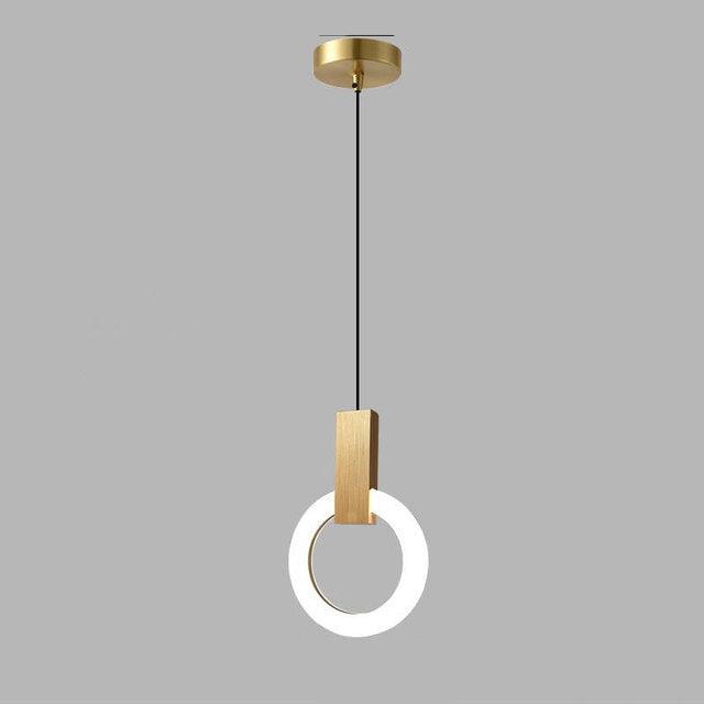 Lumiven Ring LED Pendant Light In Acrylic For Dining