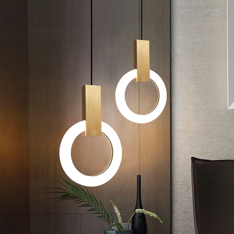 Lumiven Ring LED Pendant Light In Acrylic For Dining