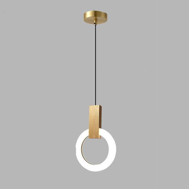 Lumiven Ring LED Pendant Light In Acrylic For Dining