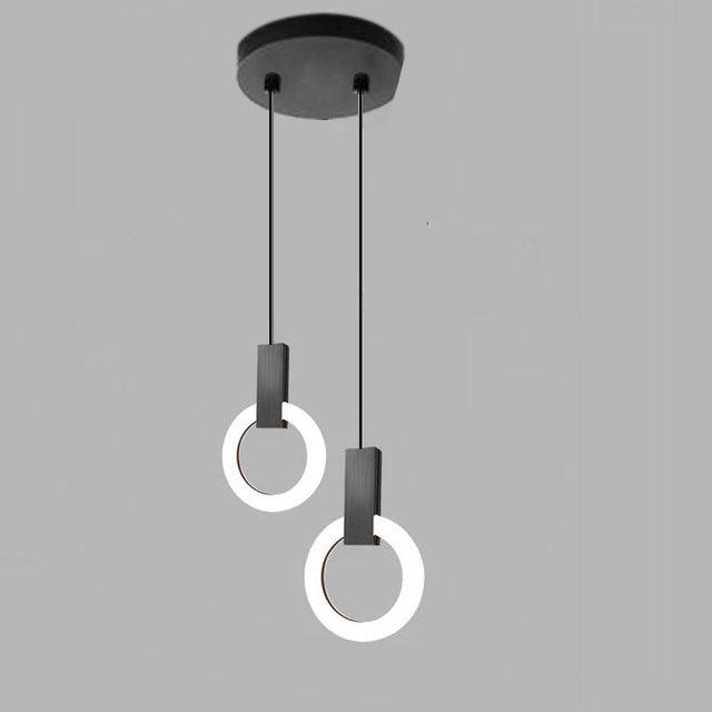 Lumiven Ring LED Pendant Light In Acrylic For Dining