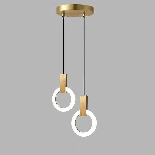 Lumiven Ring LED Pendant Light In Acrylic For Dining