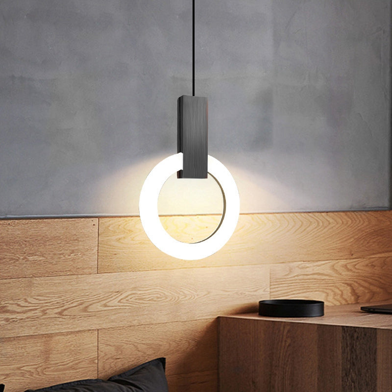 Lumiven Ring LED Pendant Light In Acrylic For Dining