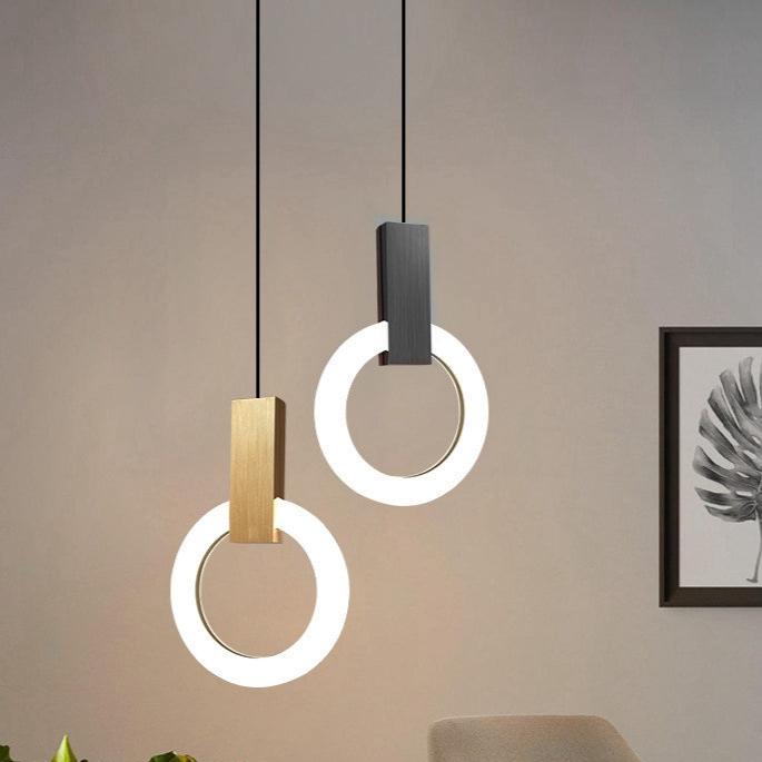 Lumiven Ring LED Pendant Light In Acrylic For Dining