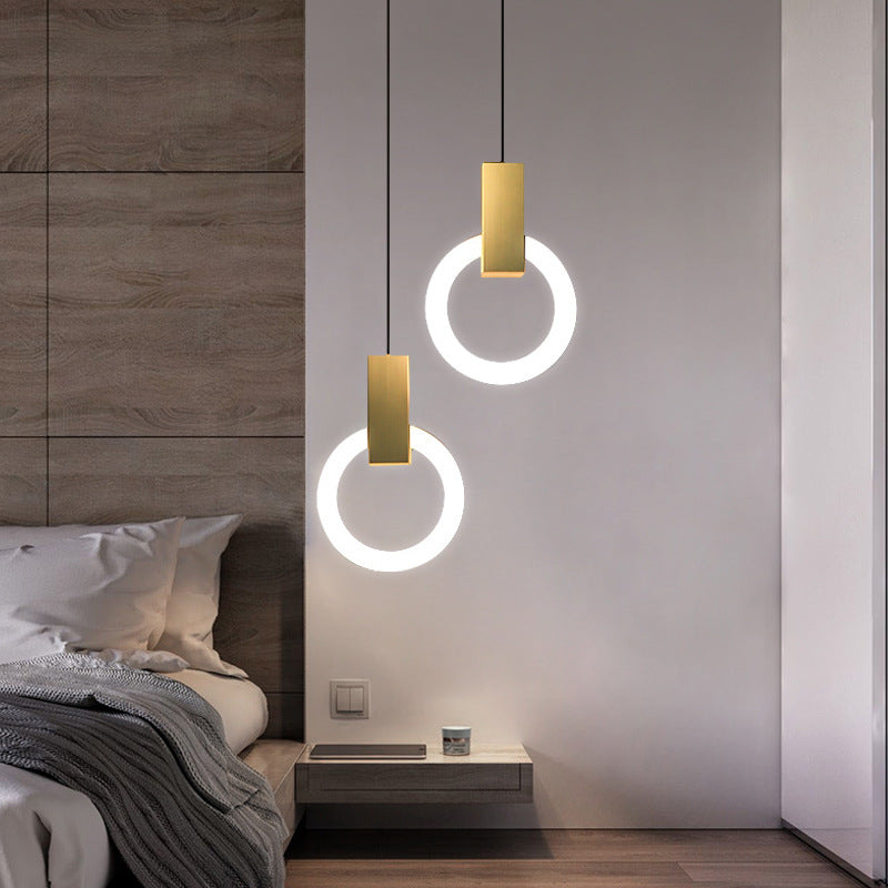 Lumiven Ring LED Pendant Light In Acrylic For Dining