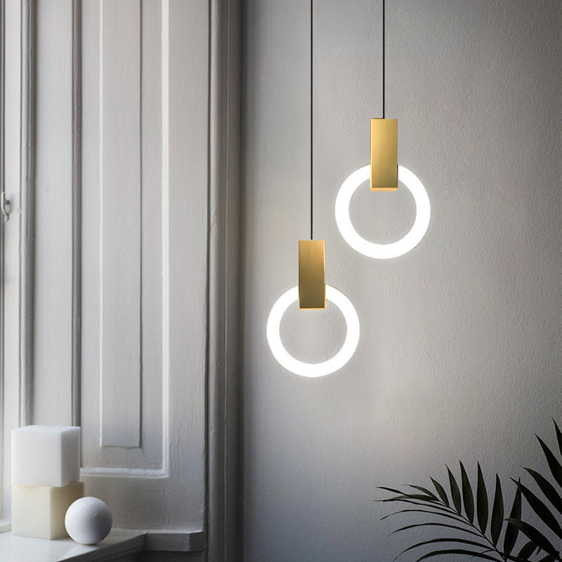 Lumiven Ring LED Pendant Light In Acrylic For Dining