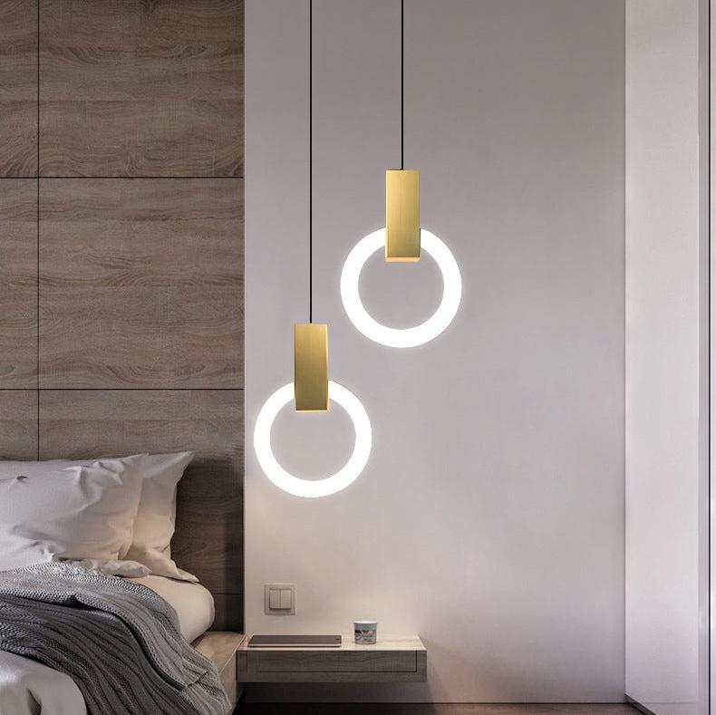 Lumiven Ring LED Pendant Light In Acrylic For Dining