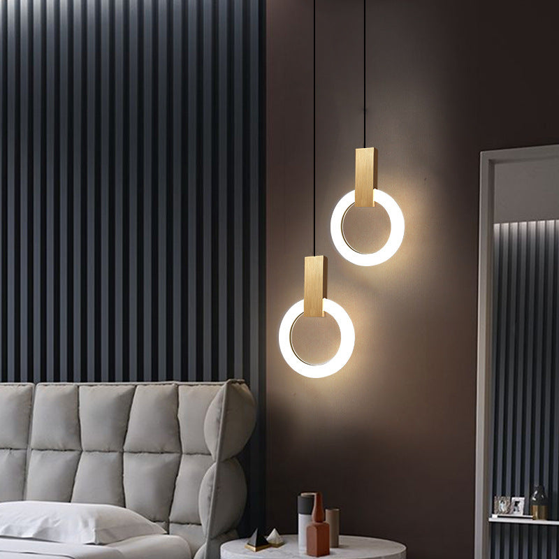 Lumiven Ring LED Pendant Light In Acrylic For Dining