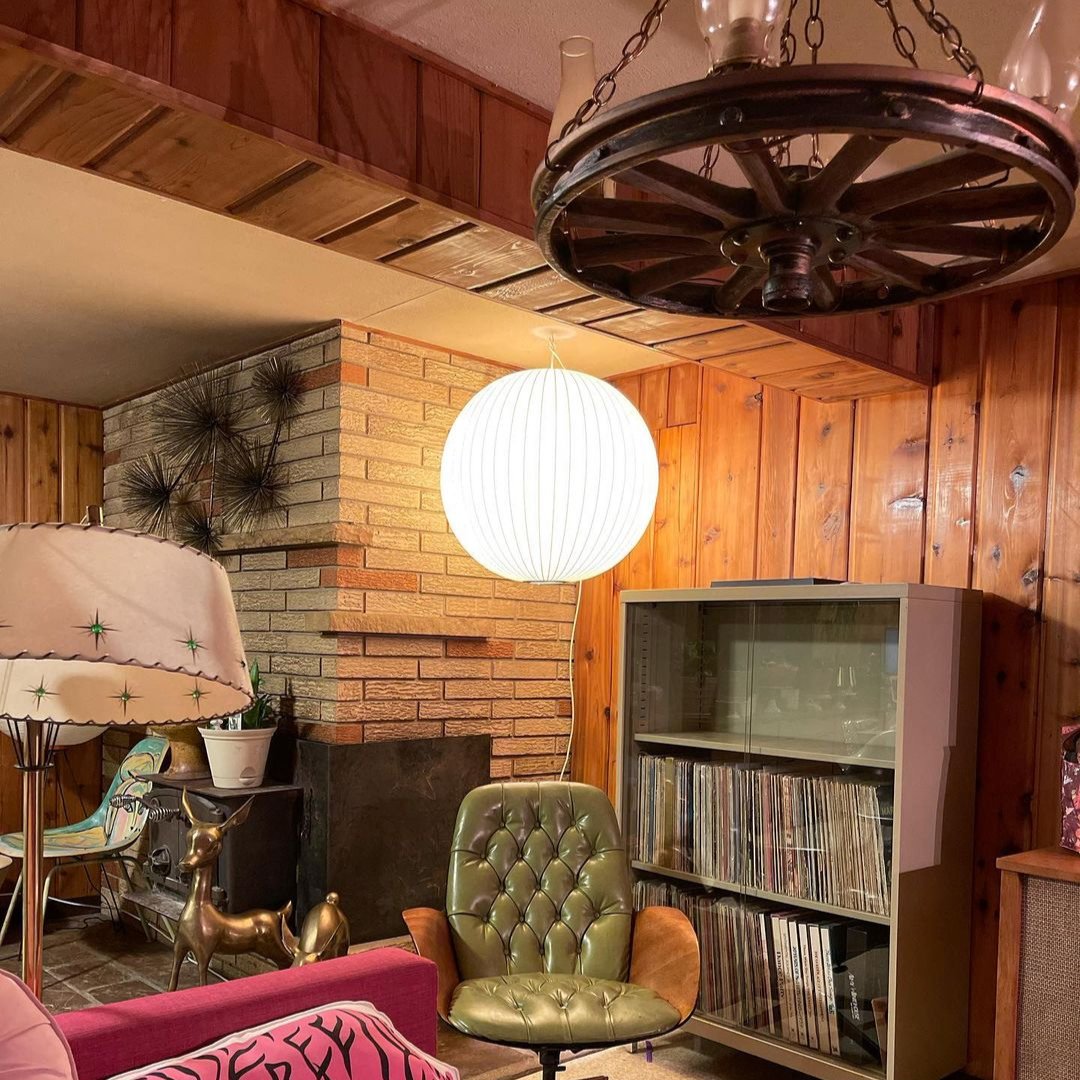 Harlow Nordic Wood and Steel Pendant Light with Soft Glow