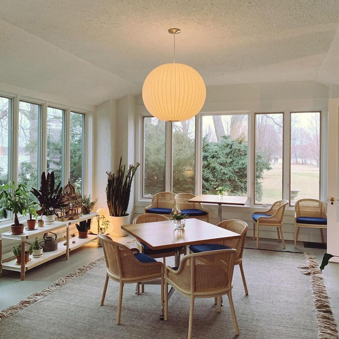 Harlow Nordic Wood and Steel Pendant Light with Soft Glow