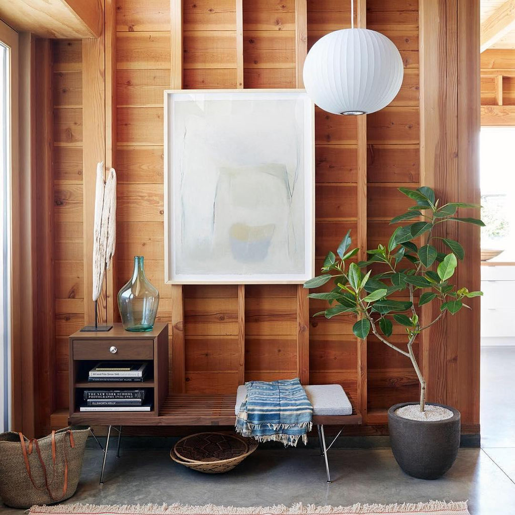 Harlow Nordic Wood and Steel Pendant Light with Soft Glow