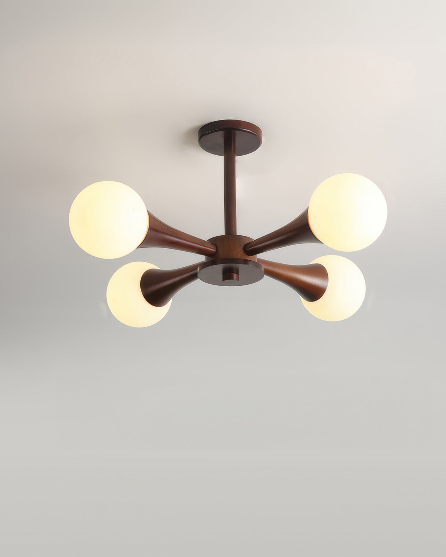 Aurelia Nordic Walnut Minimalist Pendant Light With Adjustable Warm Glow