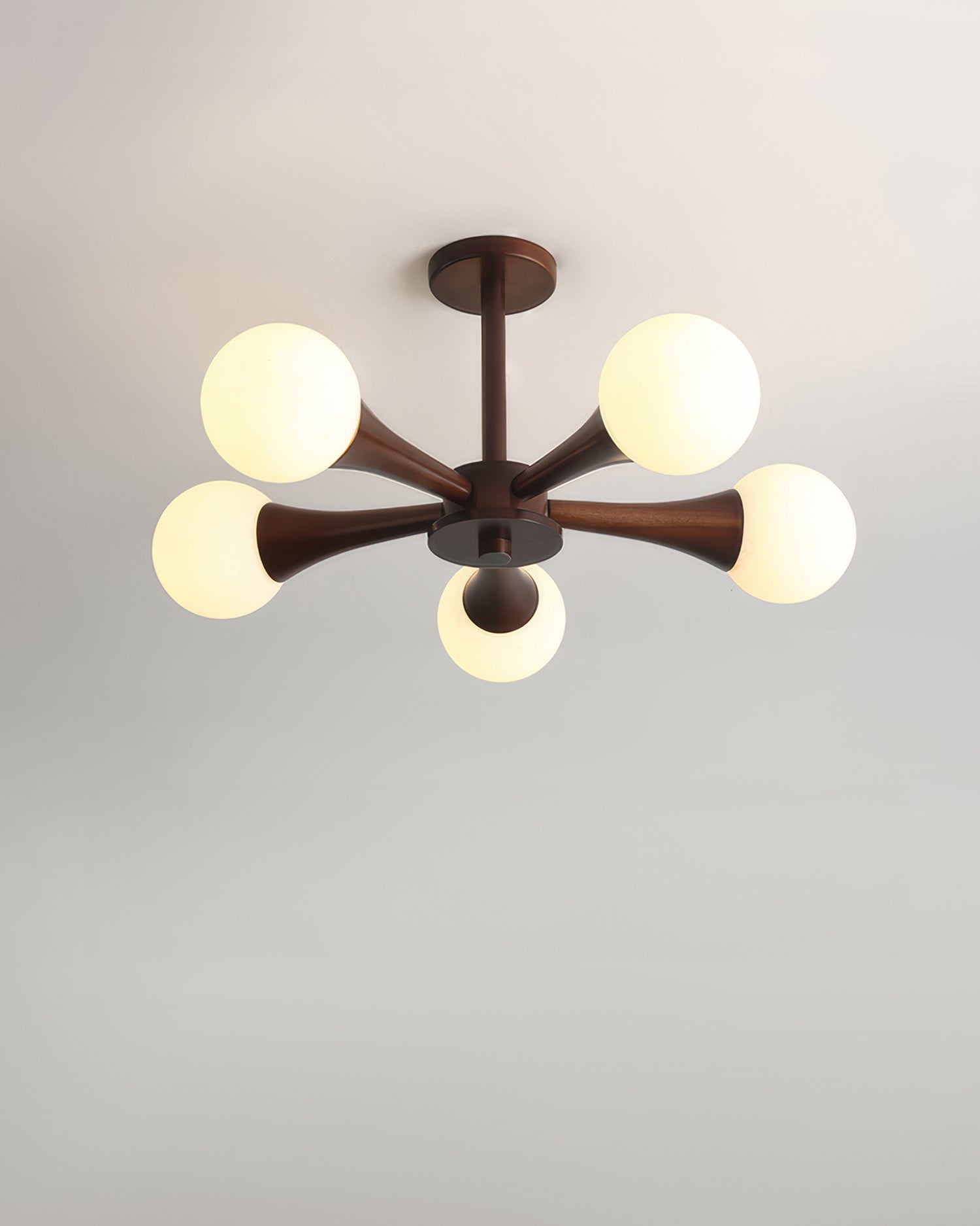 Aurelia Nordic Walnut Minimalist Pendant Light With Adjustable Warm Glow