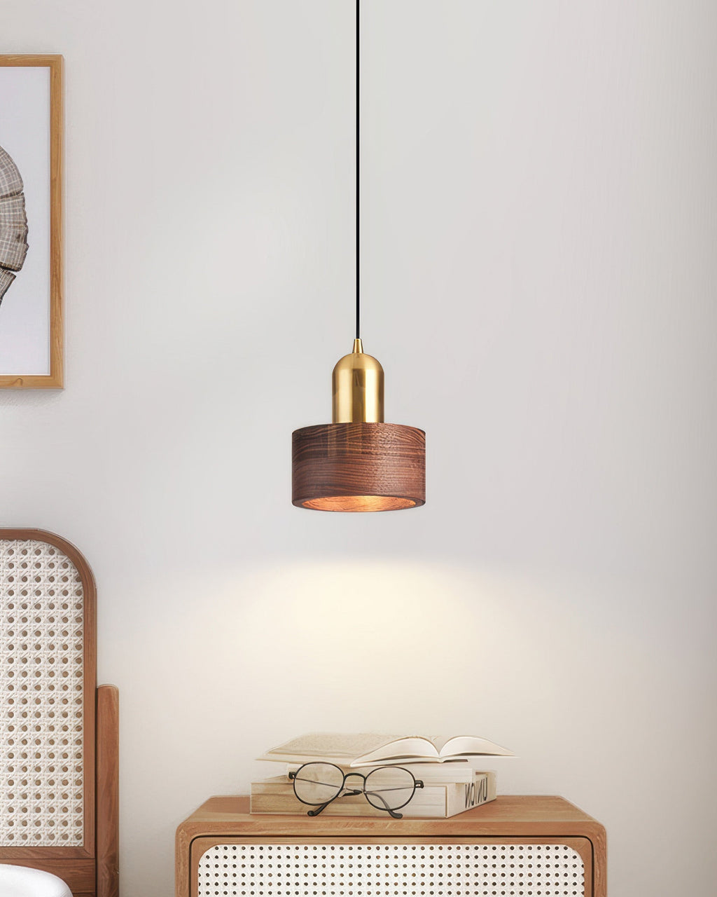 Keiko Cylinder Pendant Light Japanese Inspired Minimal Ceiling Fixture