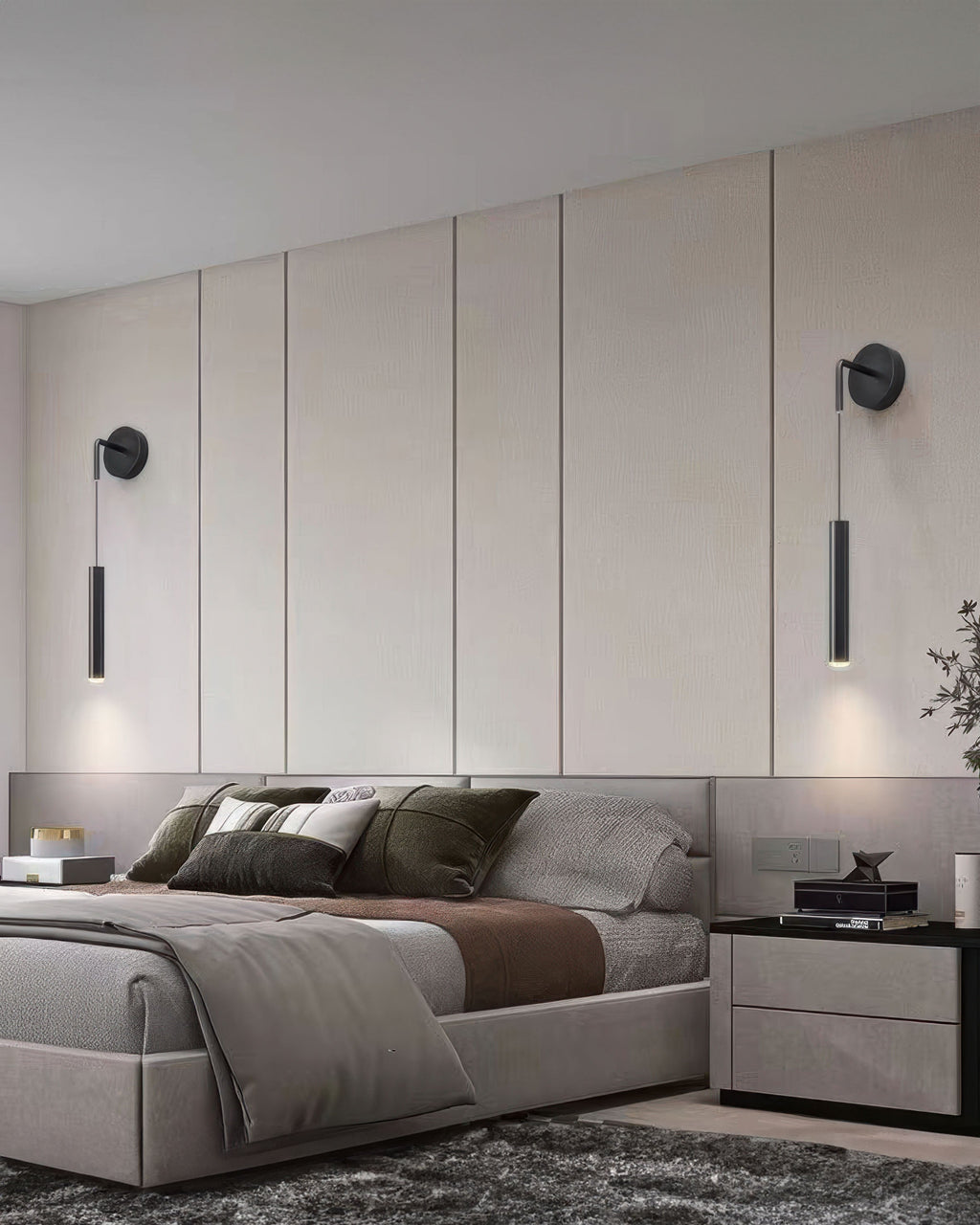 AuroraSphere Zylinder LED Wandleuchte für Flure und Wohnzimmer