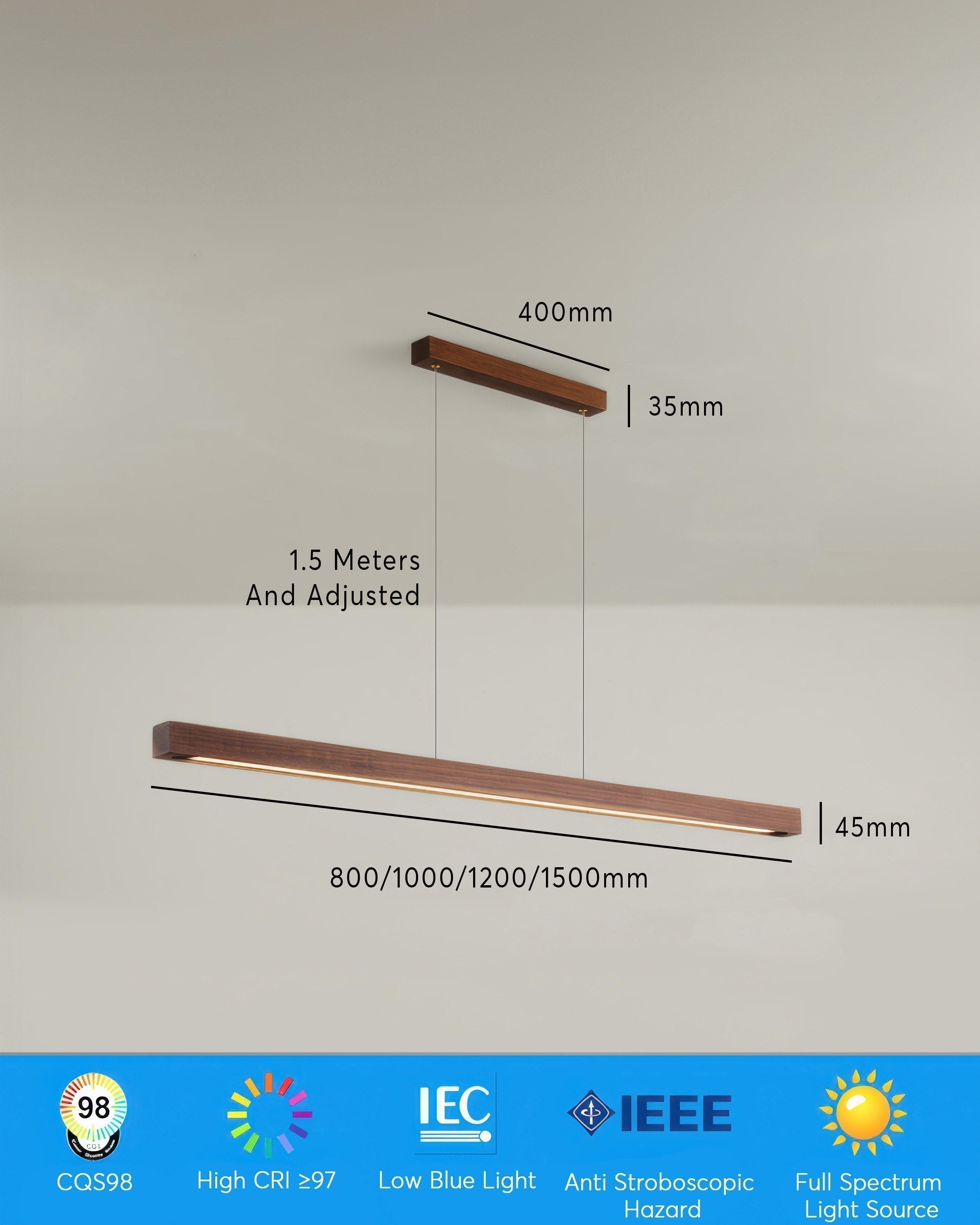 Caelum Walnut Minimalist Pendant Light | French Medieval Charm For Homes