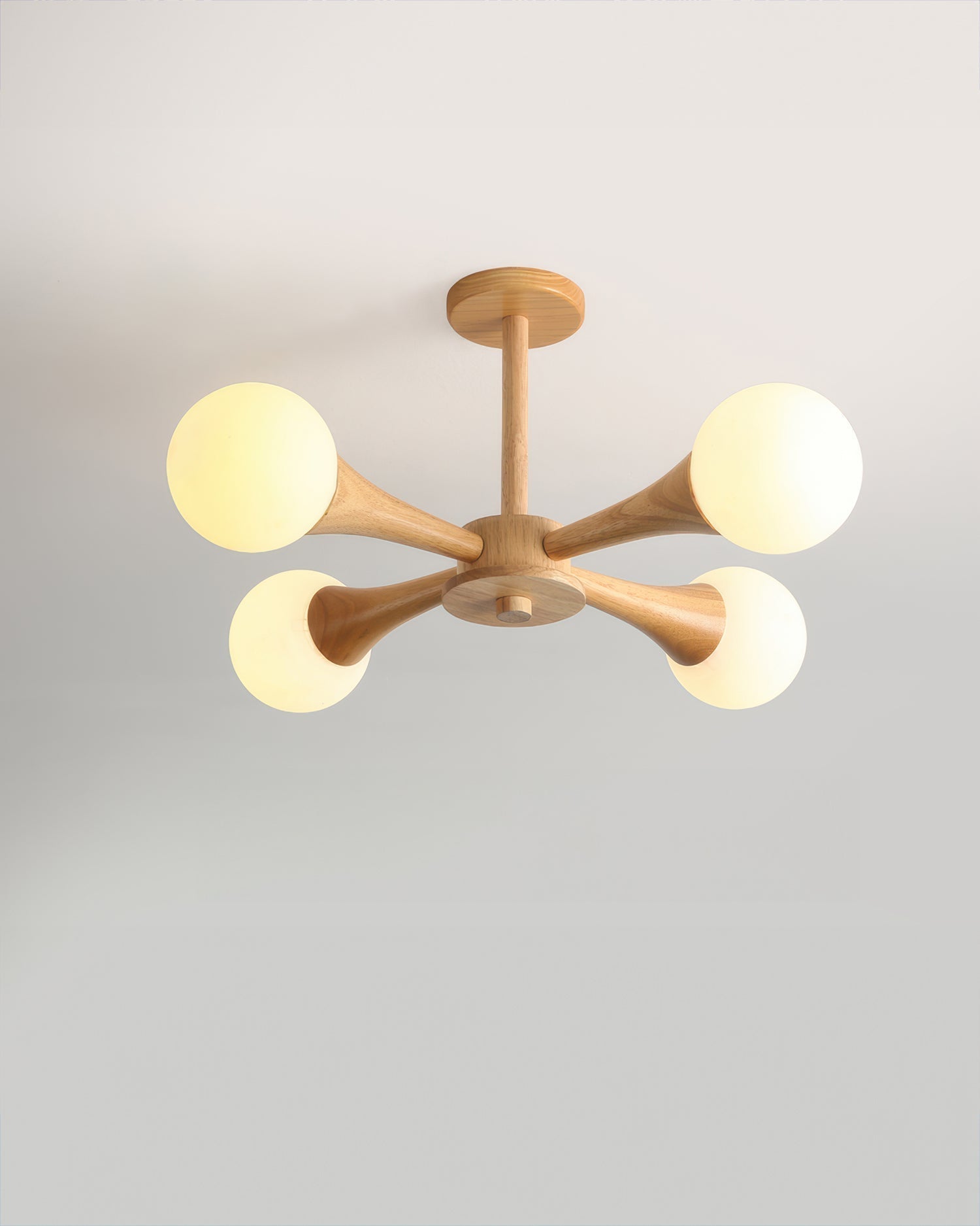 Aurelia Nordic Walnut Minimalist Pendant Light With Adjustable Warm Glow