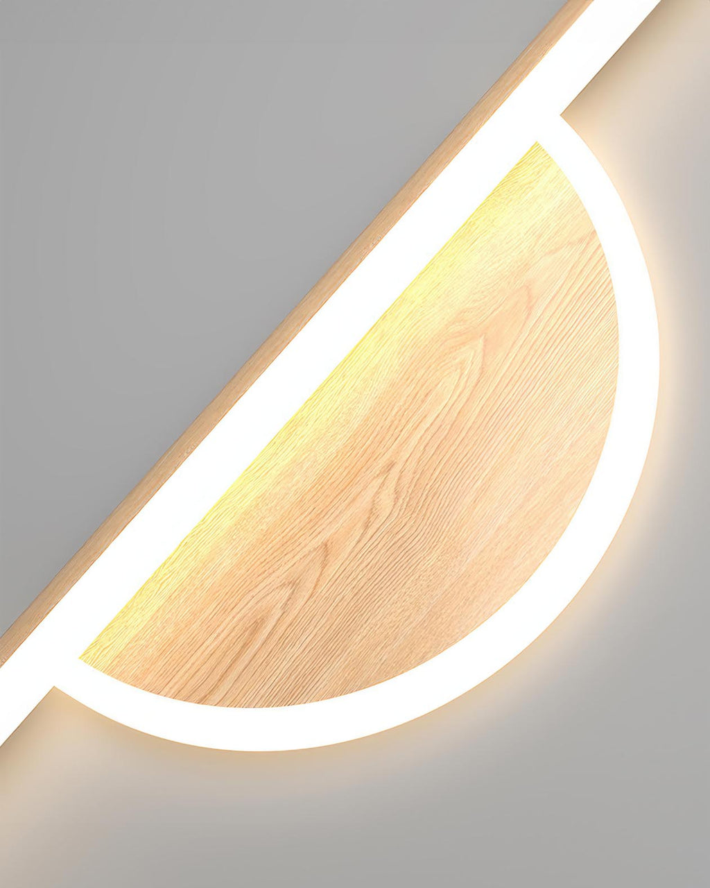 SylvaArc Wood Wall Light With Soft Tube Glow For TV Backdrops