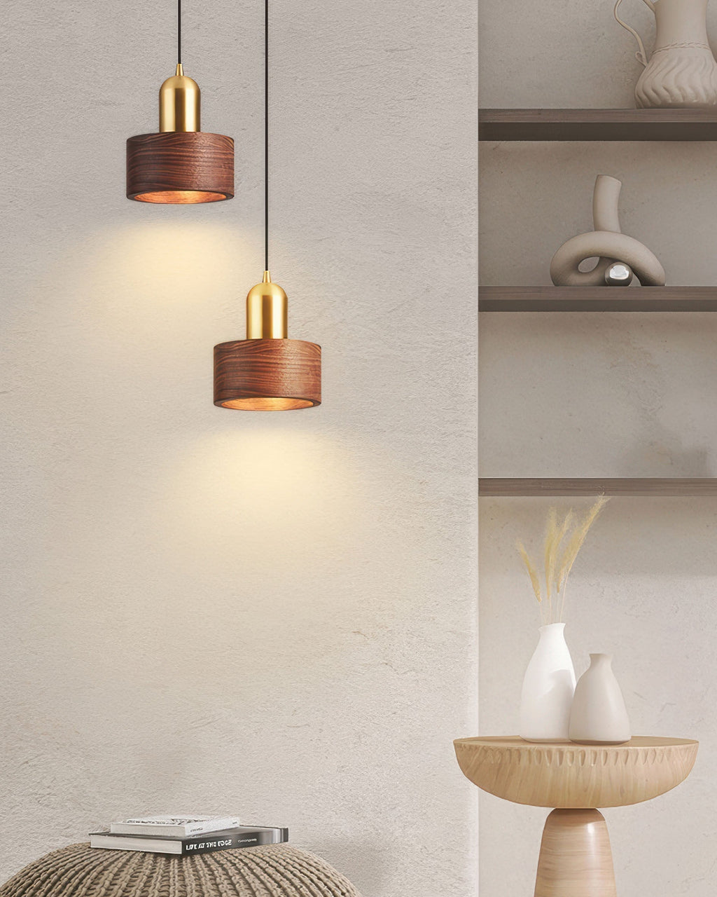 Keiko Cylinder Pendant Light Japanese Inspired Minimal Ceiling Fixture
