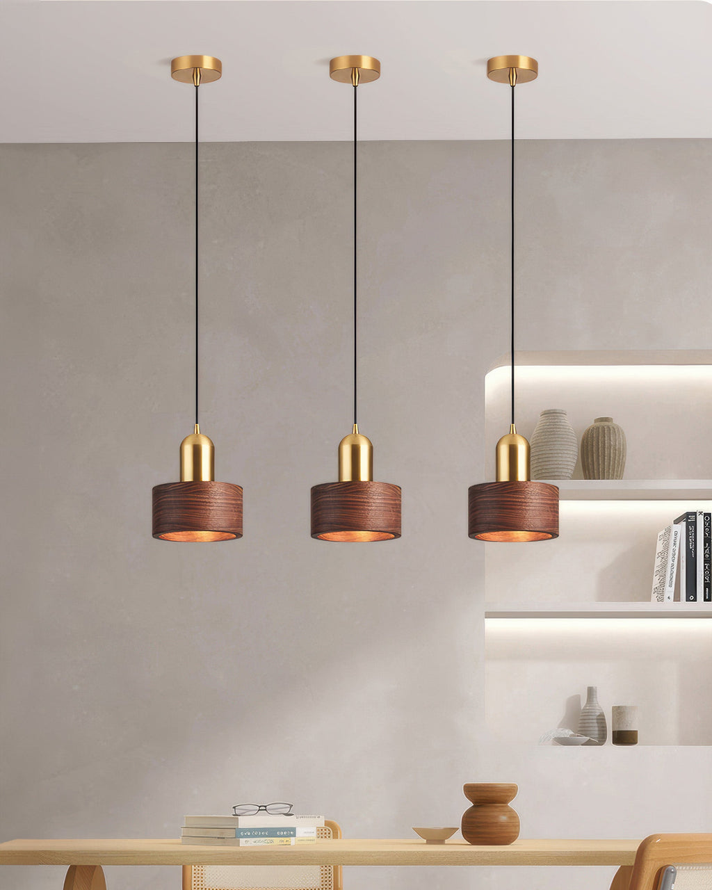 Keiko Cylinder Pendant Light Japanese Inspired Minimal Ceiling Fixture