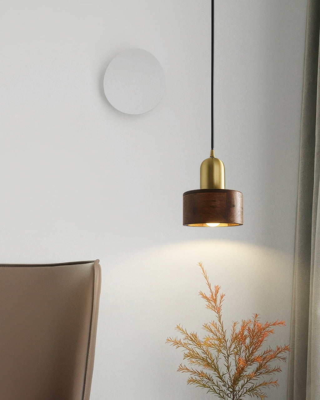 Keiko Cylinder Pendant Light Japanese Inspired Minimal Ceiling Fixture