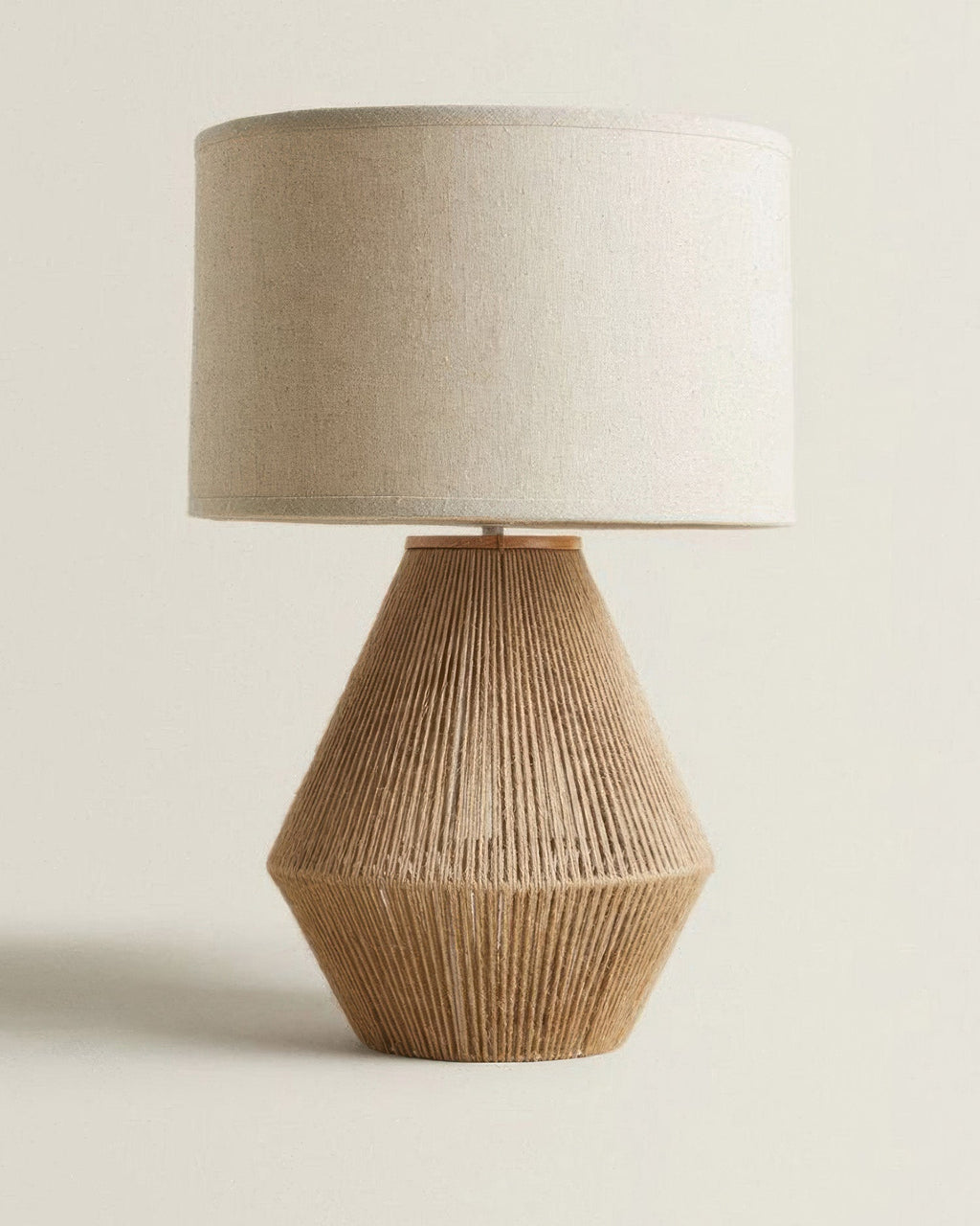 KumoWeave Hemp Desk Lamp With Eco Friendly Weave And Japanese Minimalist Design