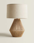 KumoWeave Hemp Desk Lamp With Eco Friendly Weave And Japanese Minimalist Design