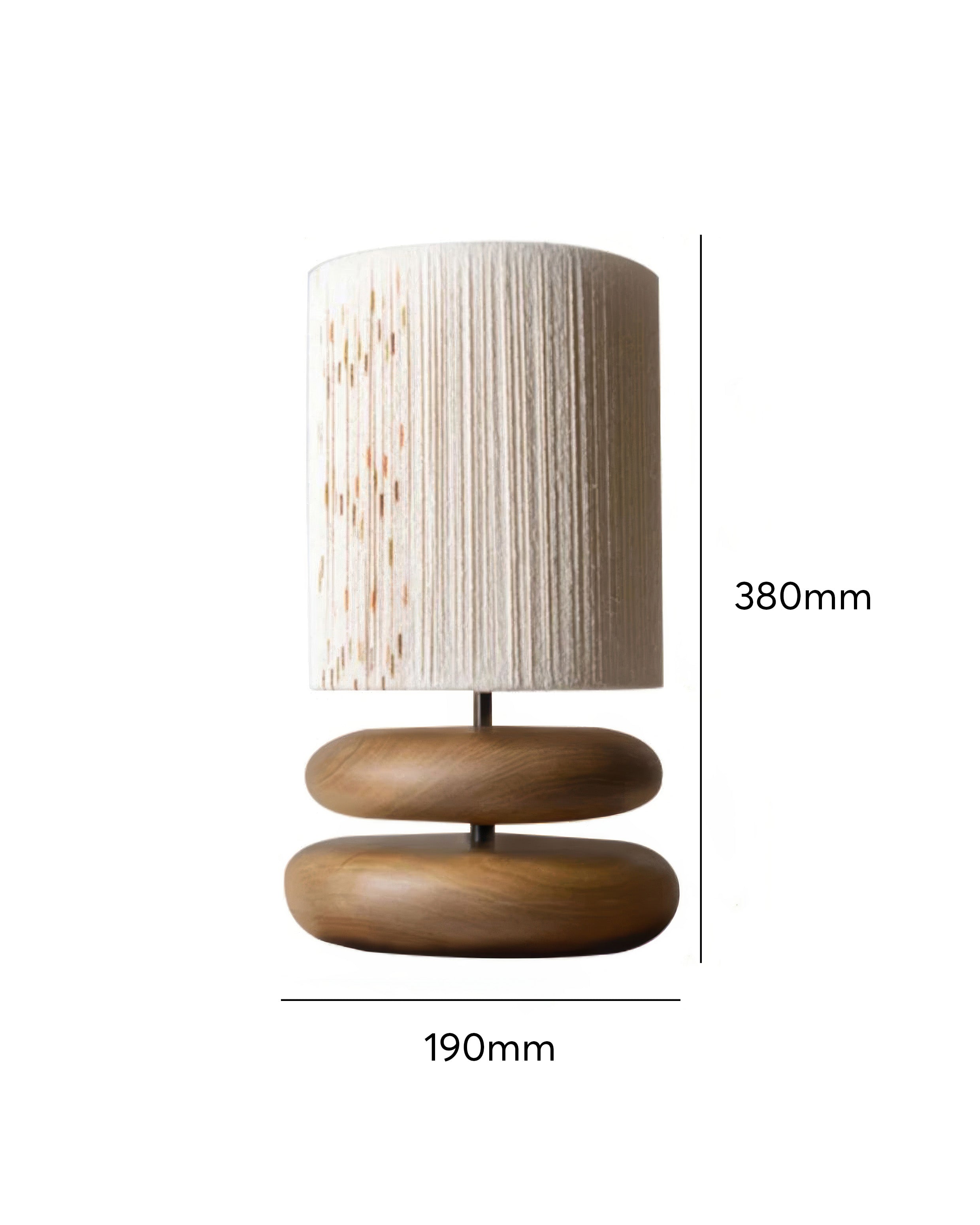 Solmere Tranquil Wood Table Lamp With LED Compatibility And Energy Efficiency