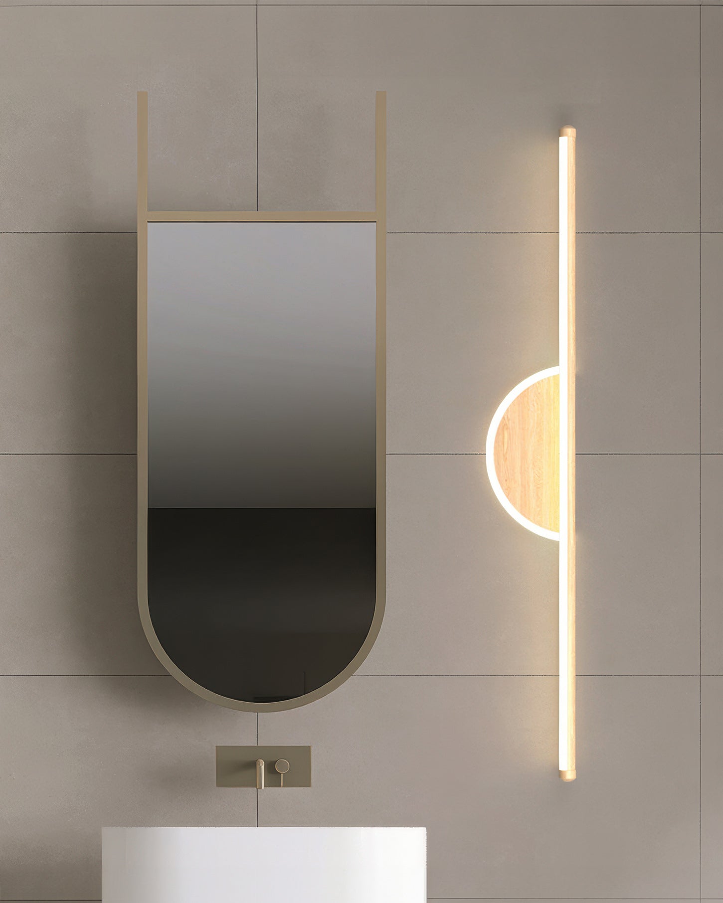 SylvaArc Wood Wall Light With Soft Tube Glow For TV Backdrops