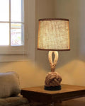 Haven Hemp Rope Table Lamp With Linen Shade And E27 Socket