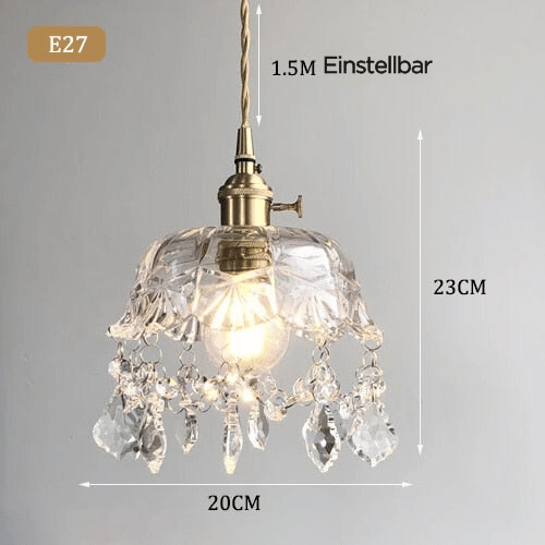 Aurelia Crystal Pendant Light With Transparent Glass Elegance