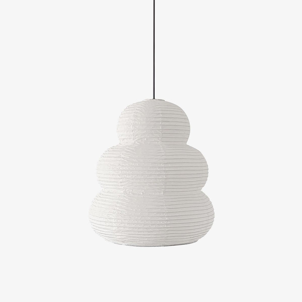 AstraLumen Mulberry Paper Pendant Light With Soft Glow