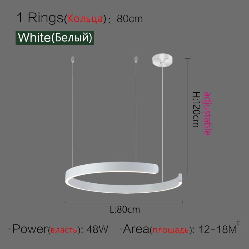 Astraelle Nordic Ring Chandelier for Modern Living Spaces