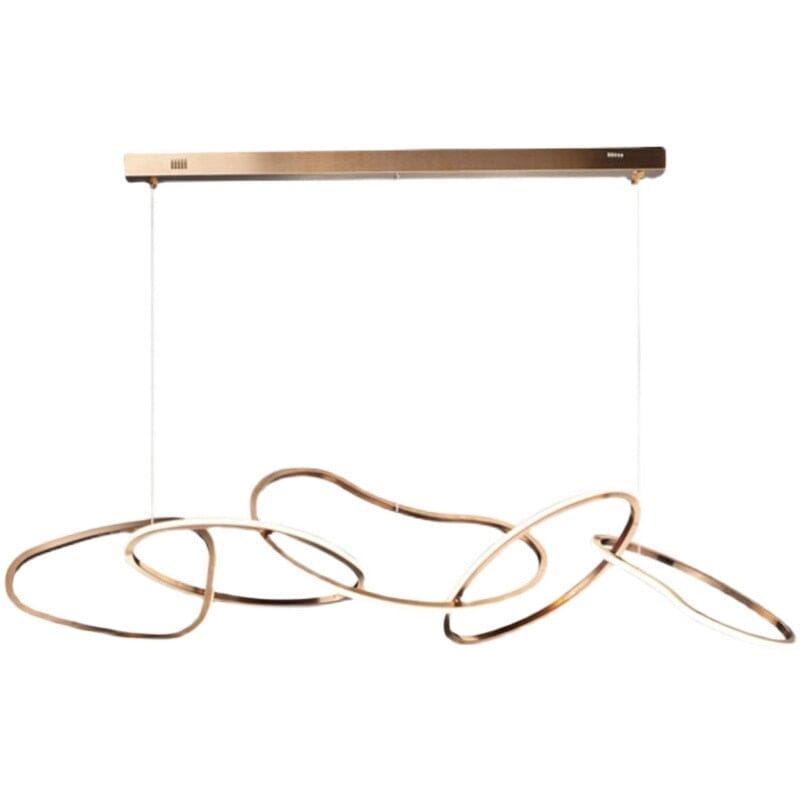 Vela Ring Pendant Light In Rose Gold Or Gold Finish