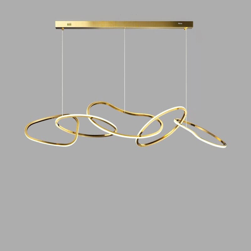 Vela Ring Pendant Light In Rose Gold Or Gold Finish