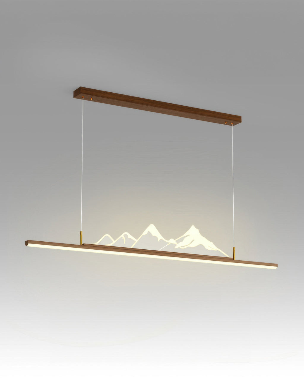 Kyara Zen Long Grain Wood Pendant Light in Japanese Style
