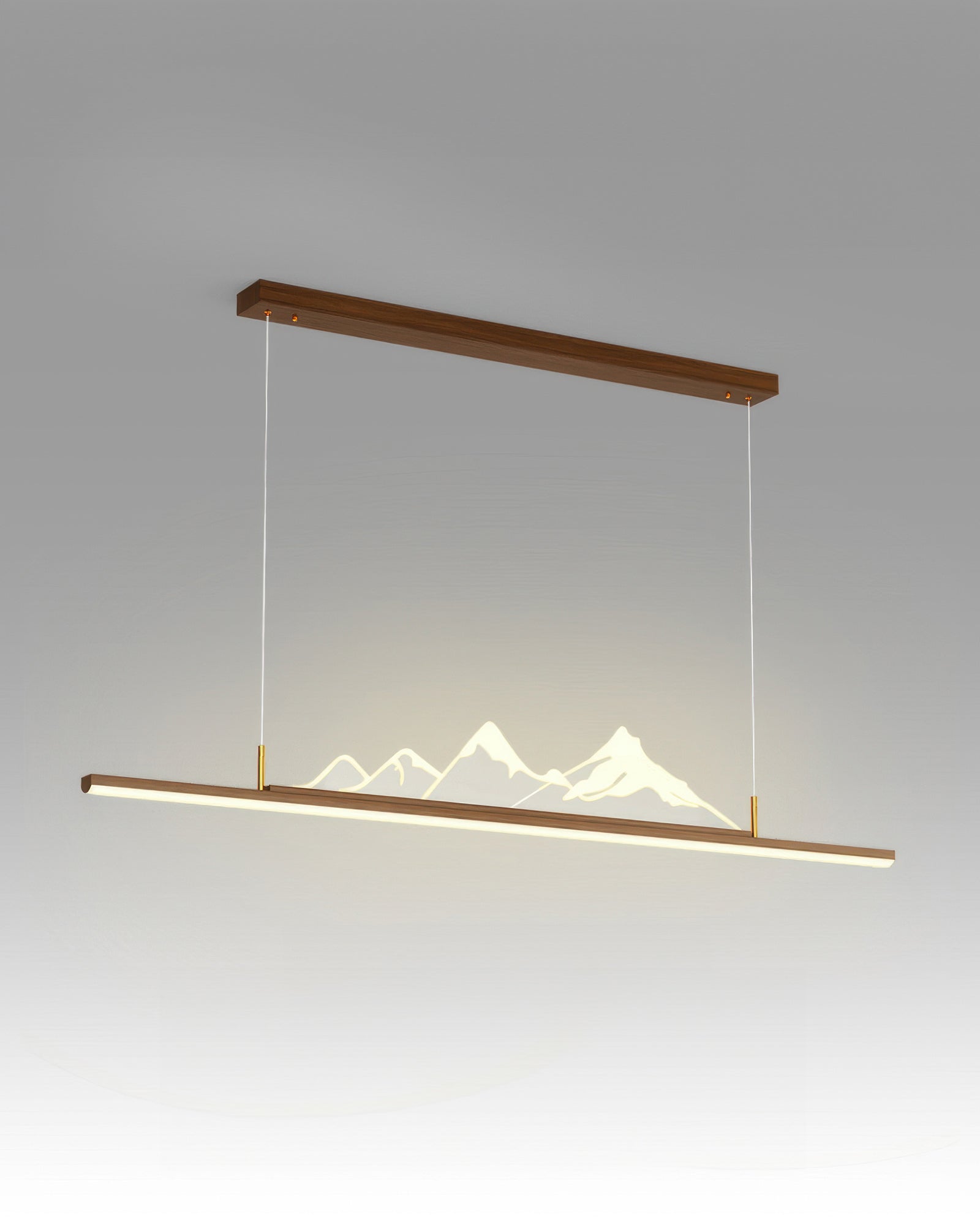 Kyara Zen Long Grain Wood Pendant Light in Japanese Style
