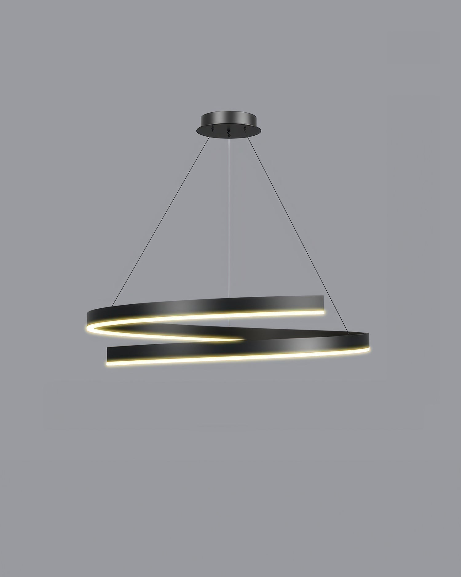 Kairo Mahogany-Style Chandelier With Adjustable Angles And Aluminum Woodgrain