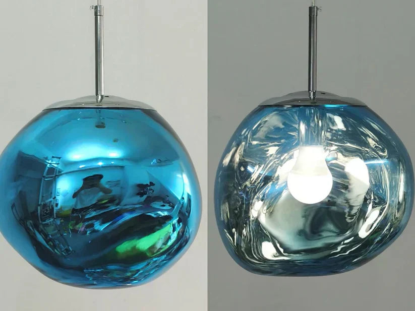 ElaraGlow Modern Glass Ceiling Pendant Light With LED Glass Shade