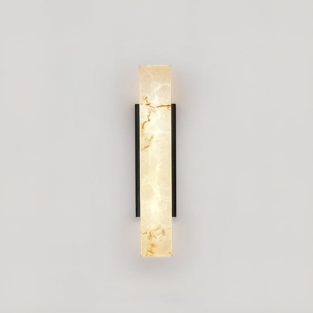 Asteros Außenmarmor-Wandleuchte mit gebürstetem Edelstahl-Finish IP65