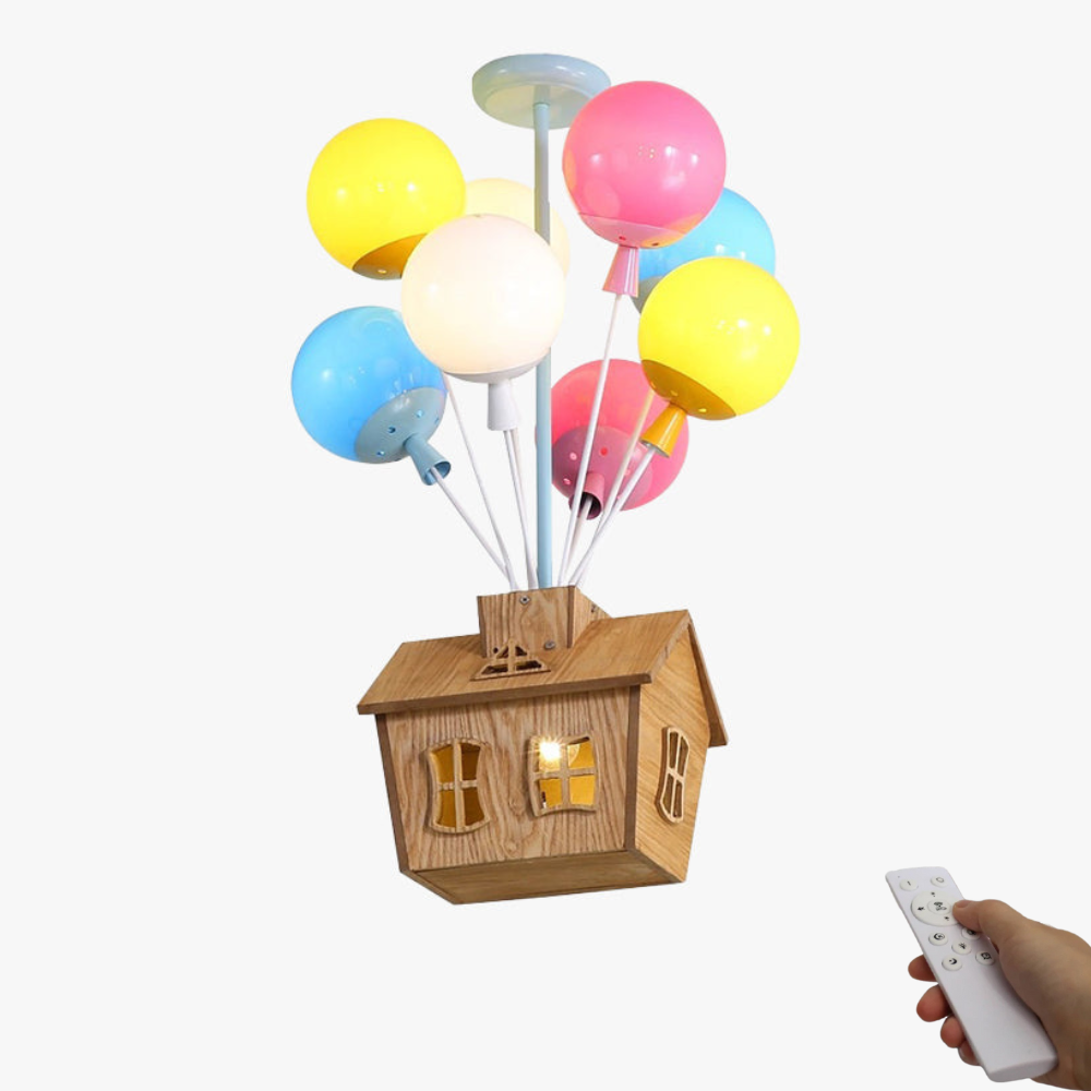 AuroraNest Balloon Ceiling Light With Remote Dimmer for Kids