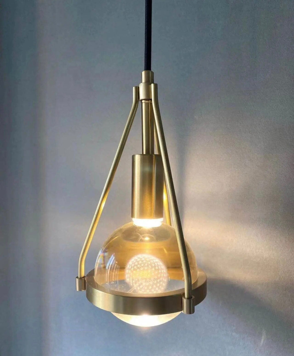 Ardena Nordic Gold Pendant Lights with Dandelion Glow