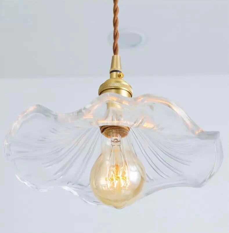 Lyra Glass Pendant Lights With Nordic Floral Motifs