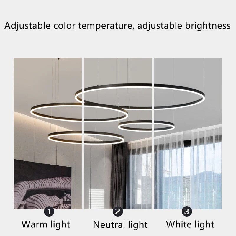 Solara Ring Lamp With Premium Aluminum And Acrylic Construction 12500 Lumens