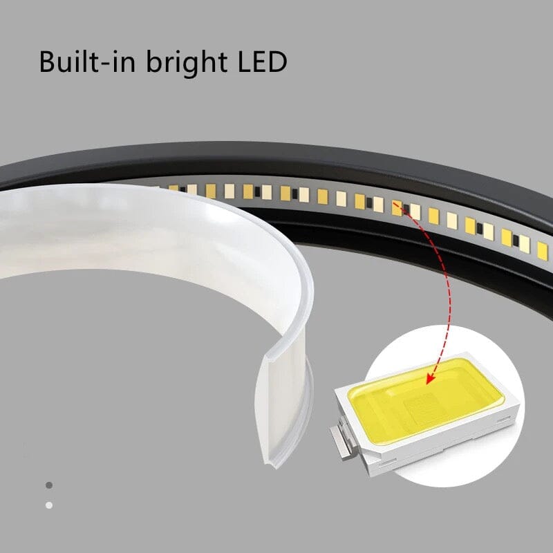 Solara Ring Lamp With Premium Aluminum And Acrylic Construction 12500 Lumens