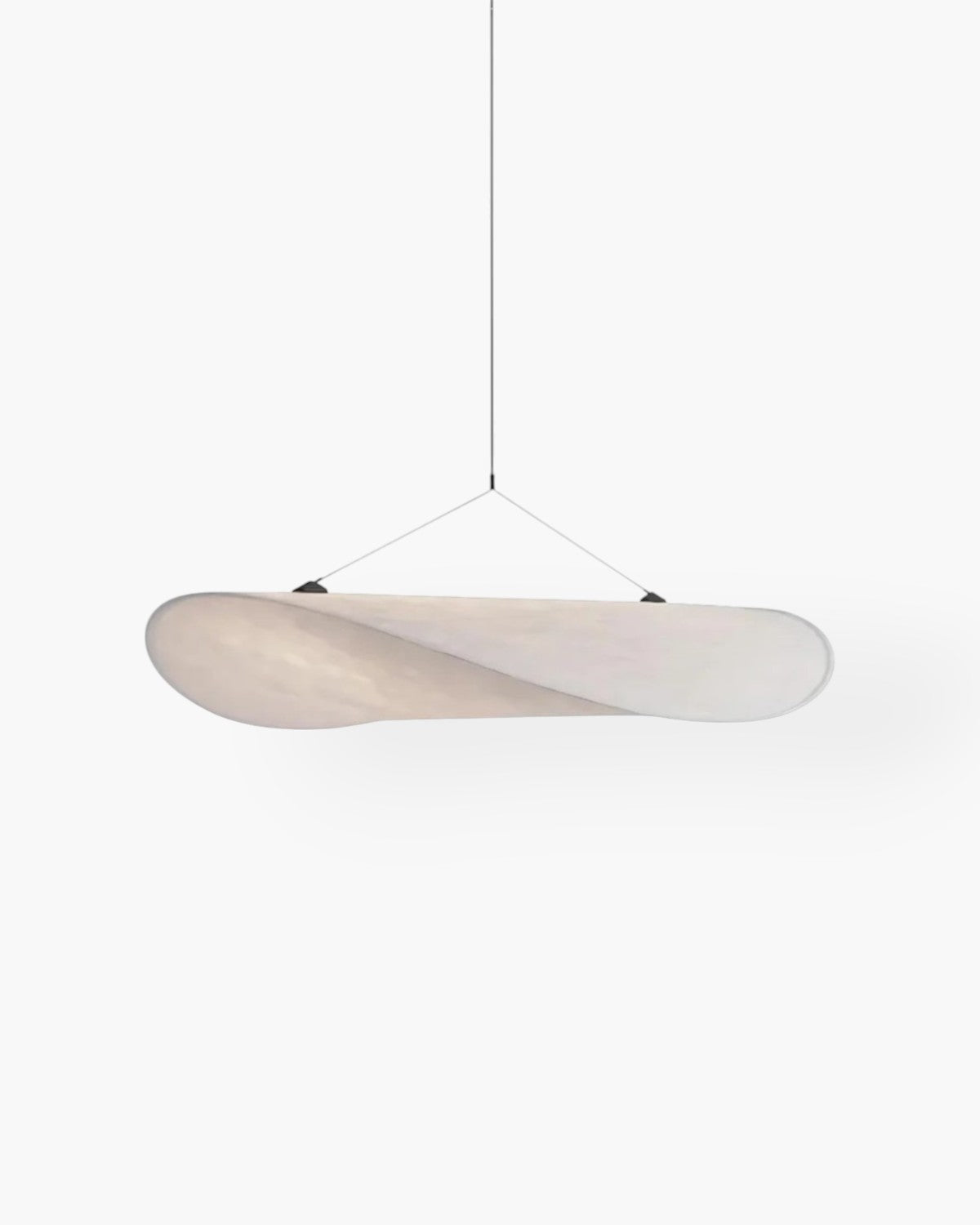 Kirrea Japandi LED Pendant Light In Synthetic Silk And Metal Dimmable