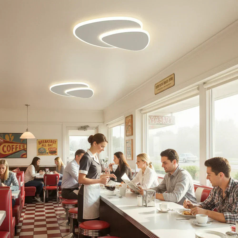 Aerolux Modern LED Ceiling Light With Three Color Temperatures And Remote