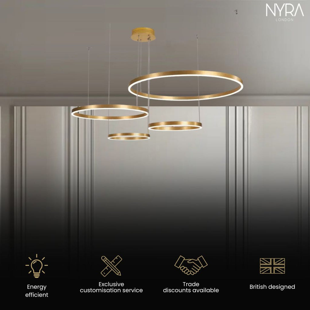 Solara Ring Lamp With Premium Aluminum And Acrylic Construction 12500 Lumens