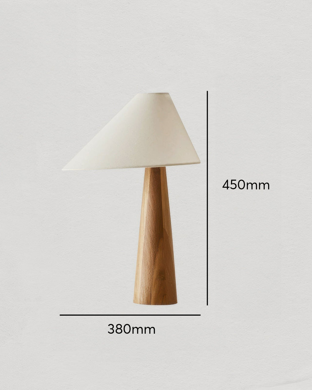 Calmere Tranquil Solid Wood Floor Lamp With Fabric Shade For Living Room